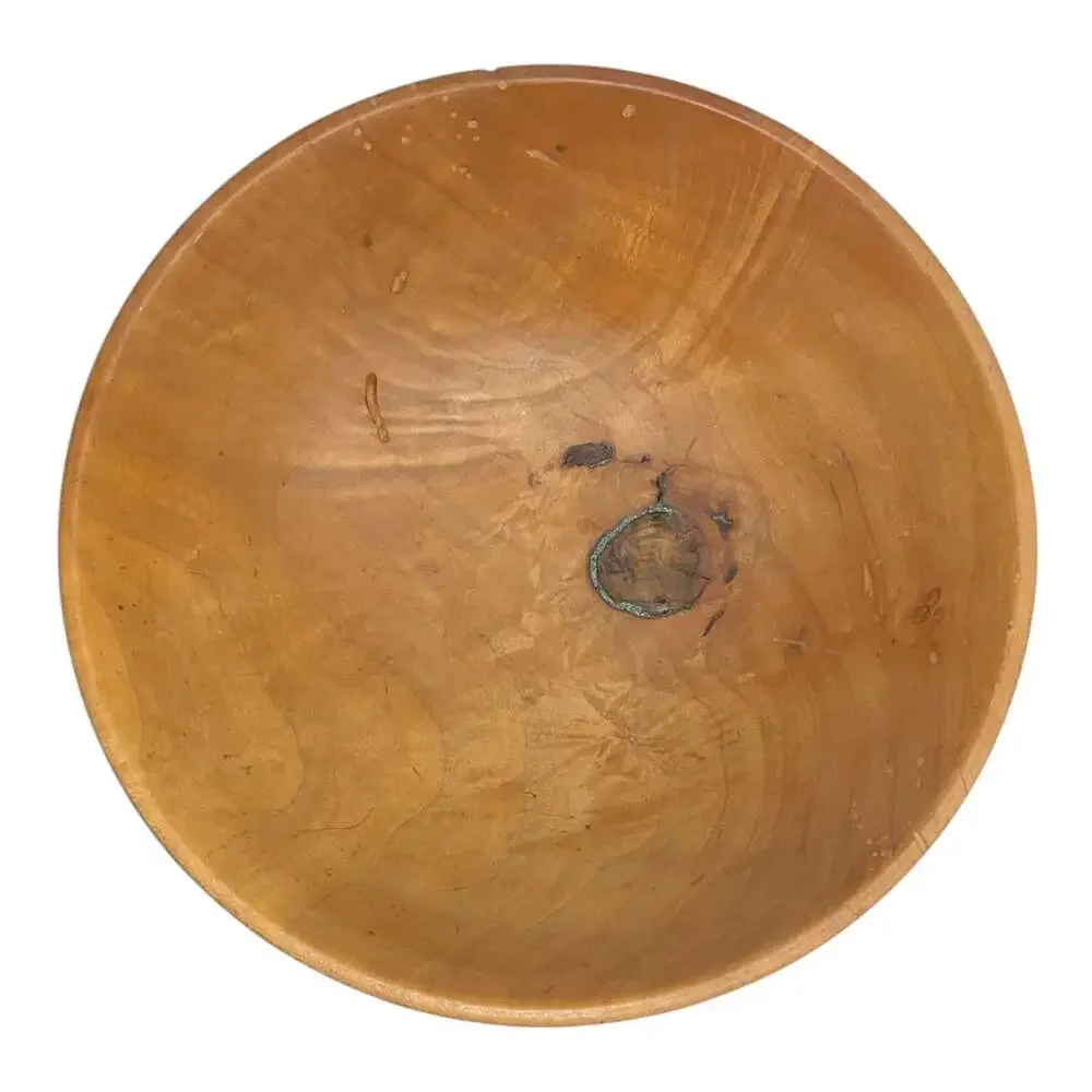 Marvin Eswin Hand Turned Maple Wooden Bowl 2002 Artisan